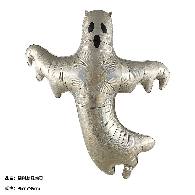 Halloween noche fiesta fantasma forma globo diseño Globo de aluminio de Halloween nuevo gran dibujos animados en forma de calabaza