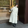 立领宽松双面加厚大衣