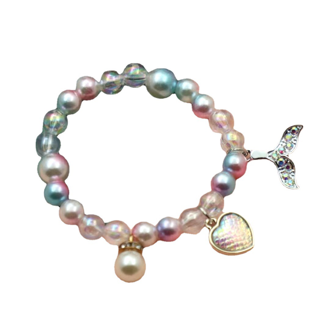 Amazon Venta caliente traje de los niños DIY joyería hecha a mano niños pulsera de las mujeres exquisita caja de regalo pulsera de regalo