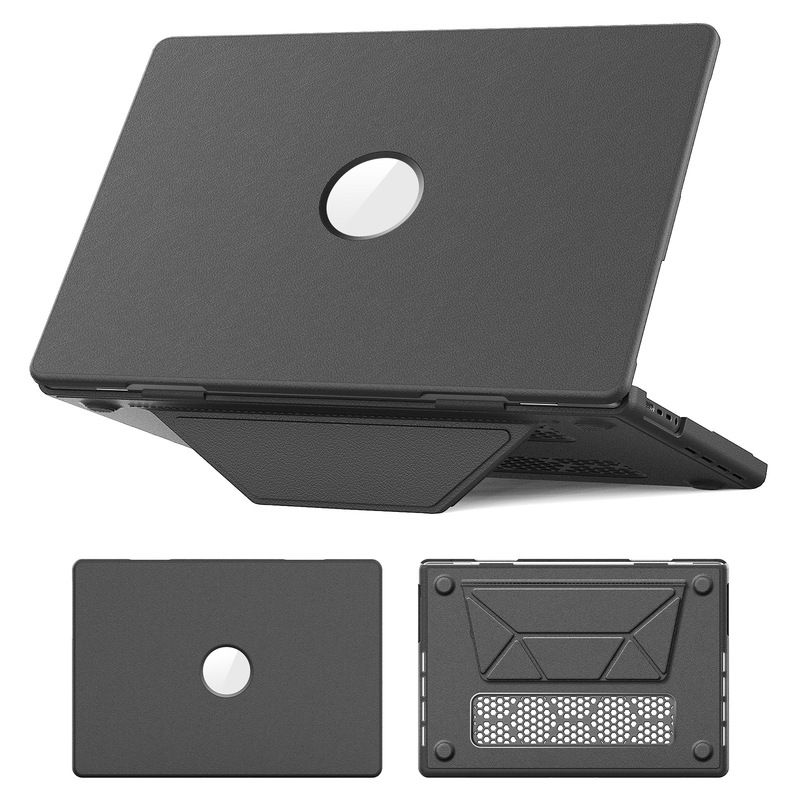 Suitable for Apple Laptop Pro16 Leather Protective Case Air15 Hollow-Out Cooling Bracket Anti-Fall Shell Air Suitable for Apple Laptop Pro16 Leather Protective Case Air15 Hollow-Out Cooling Bracket Anti-Fall Shell Air