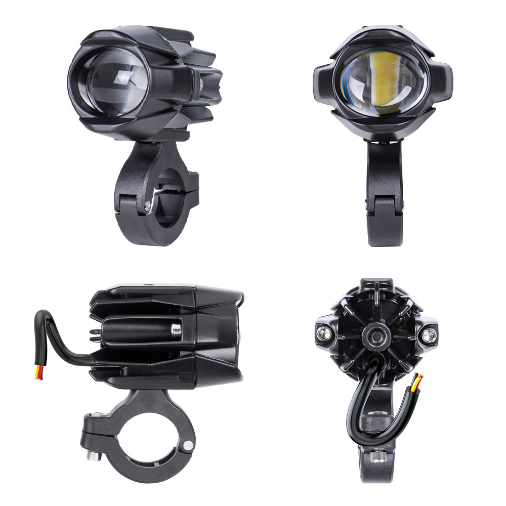 Cross-Border In-Stock Motorcycle Spotlight Led Electric Motorcycle Light Mini Waterbird Flashing High-Brightness External Headlight