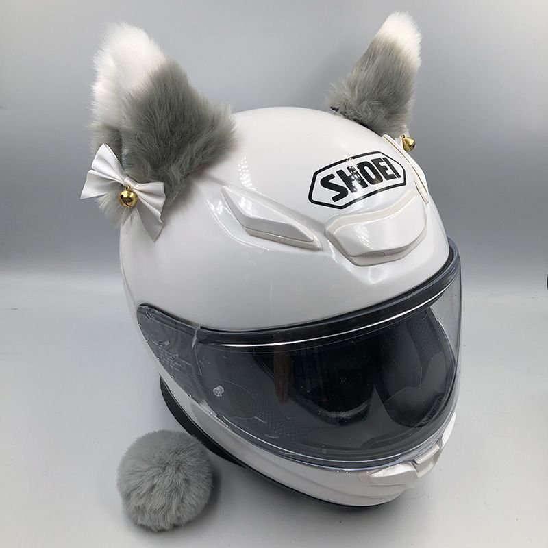 Auto Parts and Accessories, Motuoche Car Modification Accessories - gray-with-white-tip-custom-color-preserving-bell-handmade-bow