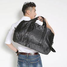 木独猪大容量防水可折叠旅行包装衣服行李包简单款单肩斜挎男大包