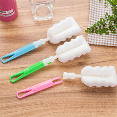 Replaceable Long Handle Sponge Cup Brush, Cup and Bottle Cleaning Brush, Kitchen Cleaning Brush, Direct Factory Sale
