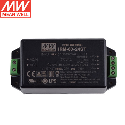 明纬(MEANWELL)IRM-60-24ST AC-DC模块开关电源 (60W左右) 明纬