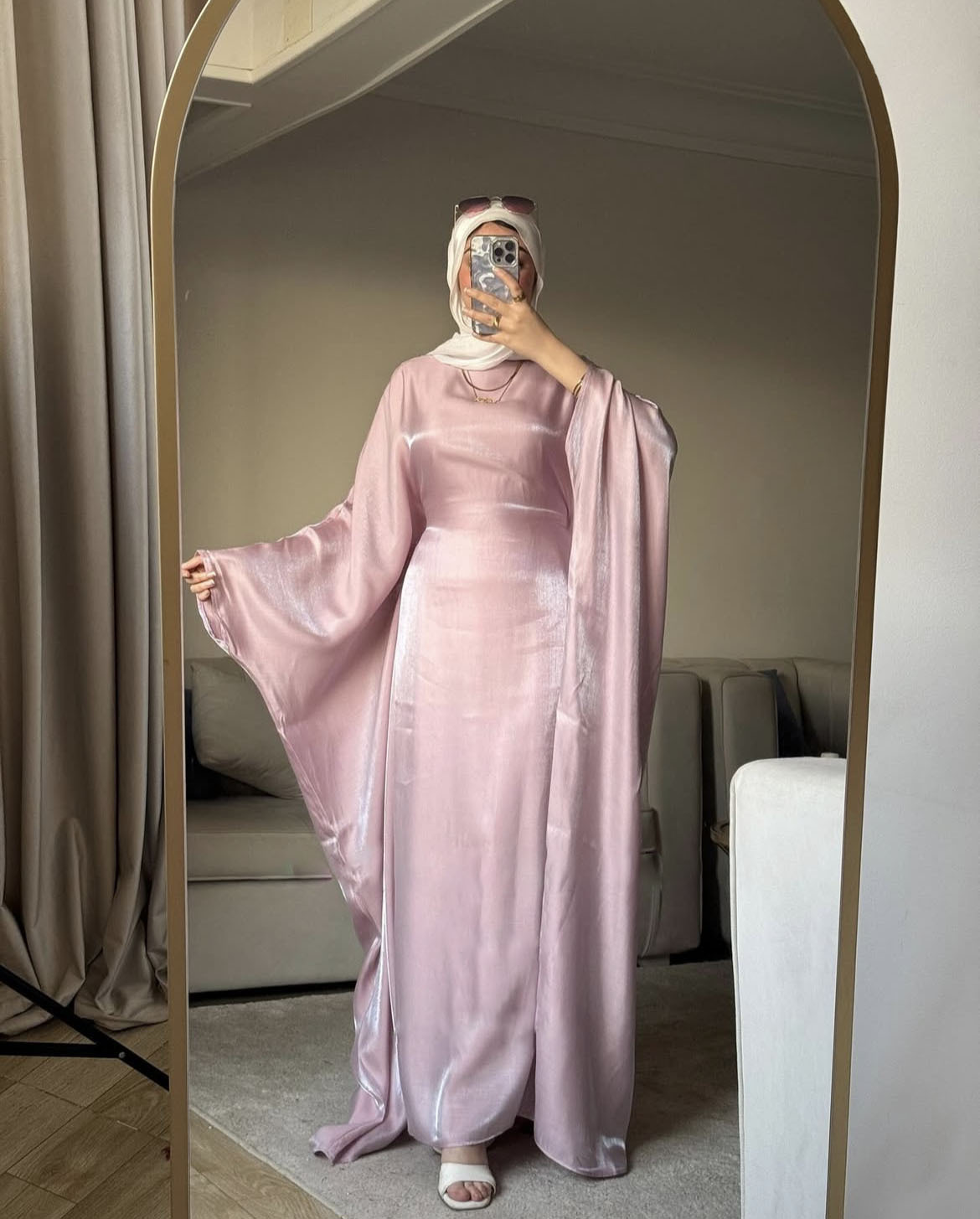 MQ197M Middle East Dubai Fashion Modest Lace-Up Waist Dress For Women Southeast Asian Malay Robe Abaya_ecoleips.com