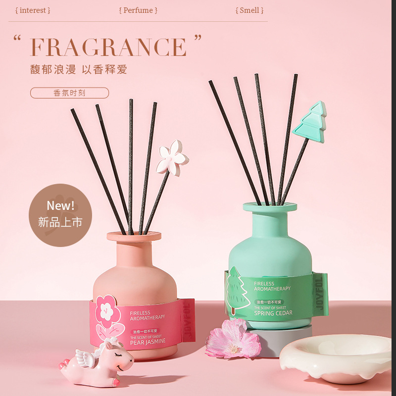 Nueva serie de curación aromaterapia creativa dopamina color a juego libre de fuego aromaterapia hogar dormitorio fragancia duradera