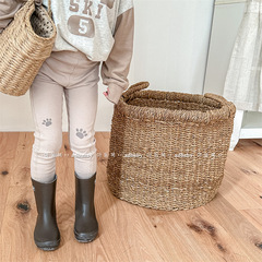 2024 Spring Children's Clothing New Arrival Girls Spring Letter Print 9-inch Leggings 123051