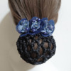 Summer elegant fashionable hair mesh, hair accessory, hairgrip, flowered, Japanese and Korean, 2023