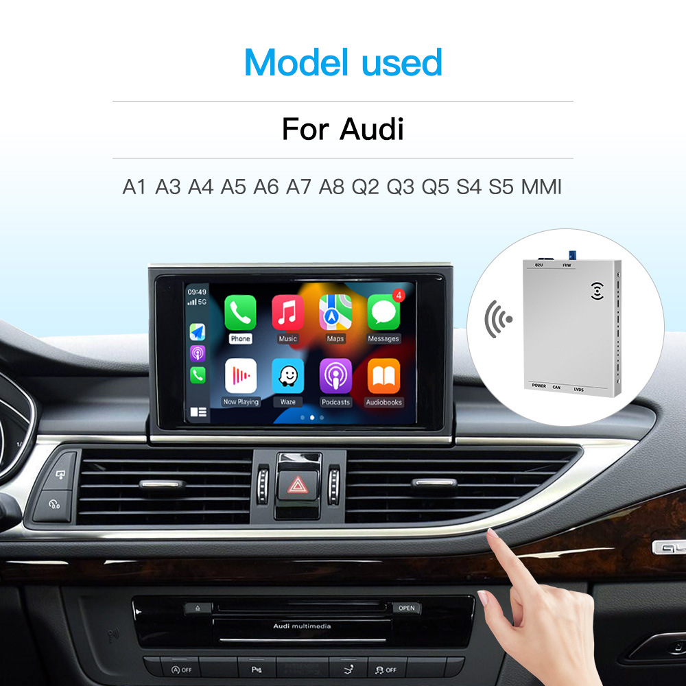 For Audi A1 A3 A4 A5 A6 A8 Q1 Q2 Q3 Q5 Q7 Q8 wireless carplay decoder