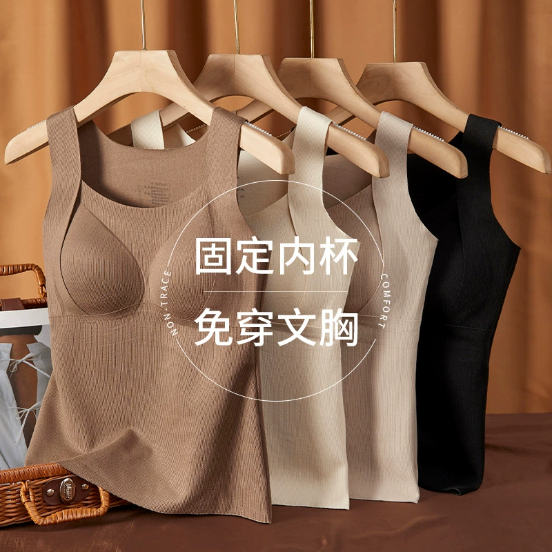 Осенний и зимний кашемировый теплый жилет женский шерстяной шелковицы плюс бархат и утолщение тепла без следов