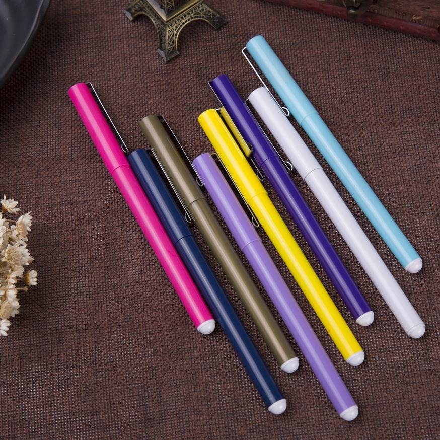 Bolígrafo de publicidad de color neutro personalizado LOGO bolígrafo de agua de carbono color caramelo bolígrafo neutro personalizado bolígrafo de firma de agua