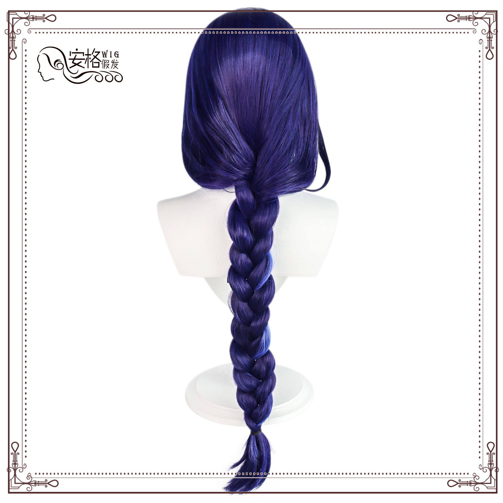 原神雷电将军cos假发稻妻城cosplay假毛仿真头皮顶加蓬加粗麻花辫-阿里巴巴