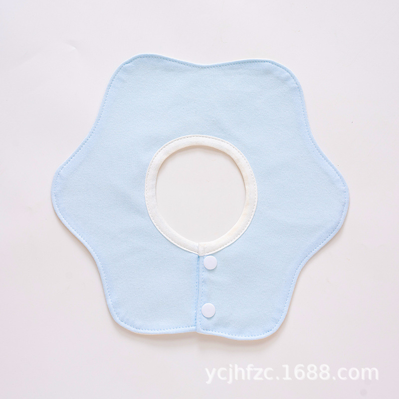 Babero babero de los bebés de 360 grados giratorio puro algodón impermeable babero absorbente transpirable babero recién nacido cuatro estaciones