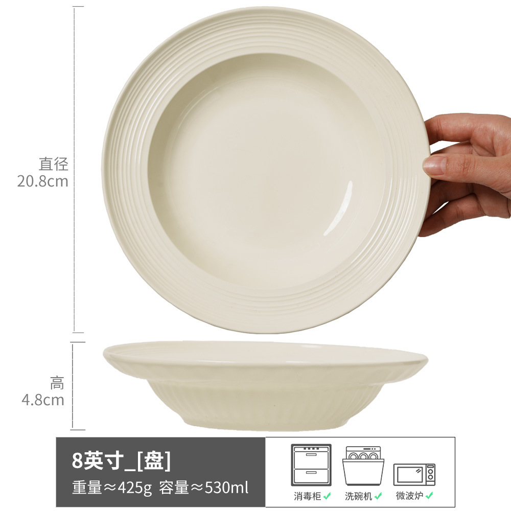 Conjunto de cubiertos de cerámica de alto valor nominal serie de platos