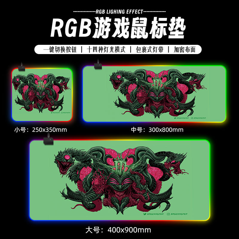 Alfombrilla de Ratón RGB – Mouse Pad Gamer con Memoria de Apagado