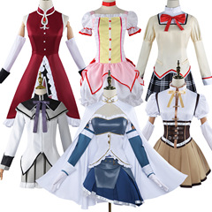 Magical Girl cos Madoka Shikame Maroka Akatsuki Homura Academy cosplay Municipal Mitakihara Middle School Uniform