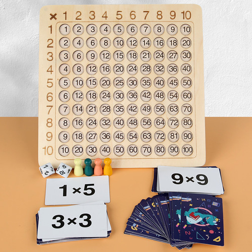 Children's intelligence multiplication operation table teaching tools parent-child interaction preschool nine-nine multiplication table training thinking toys