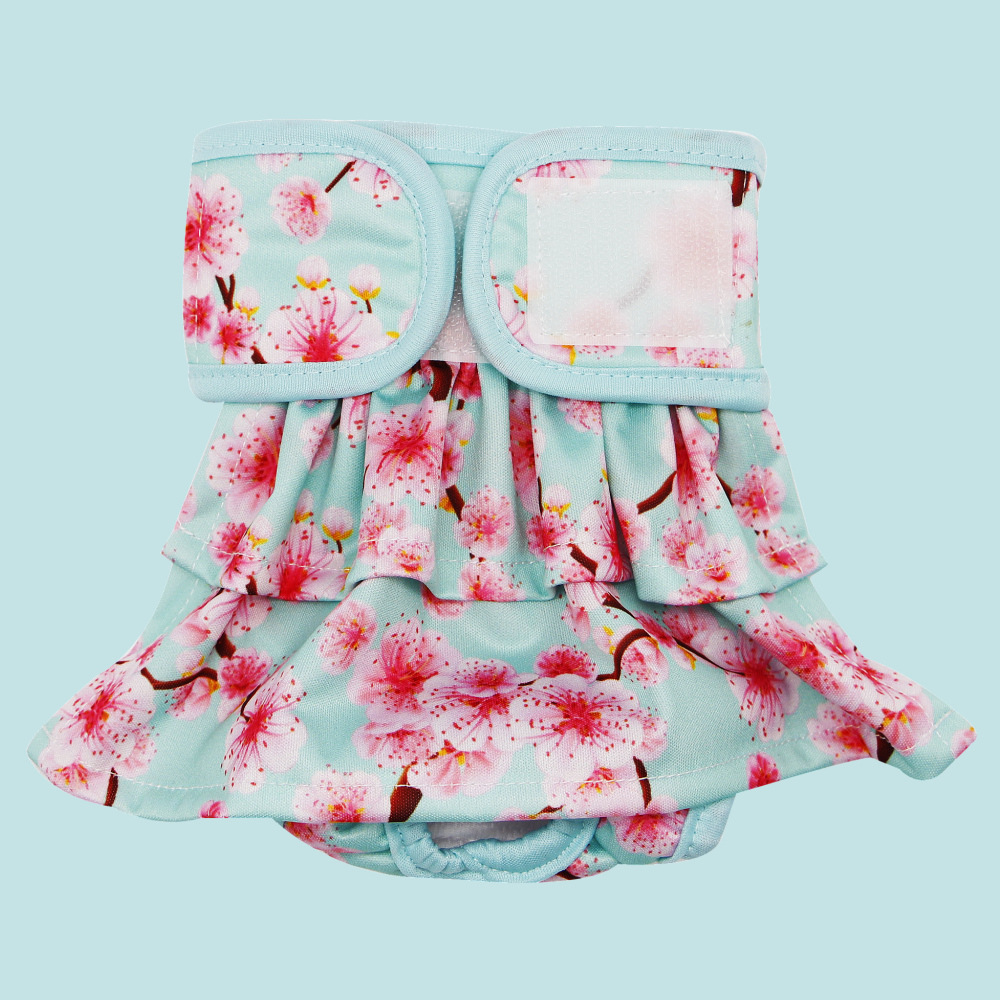 Asenappy pantalones fisiológicos para perros pañales para perros mascotas hembra perro lavable falda pantalones de seguridad anti-acoso durante el período fisiológico