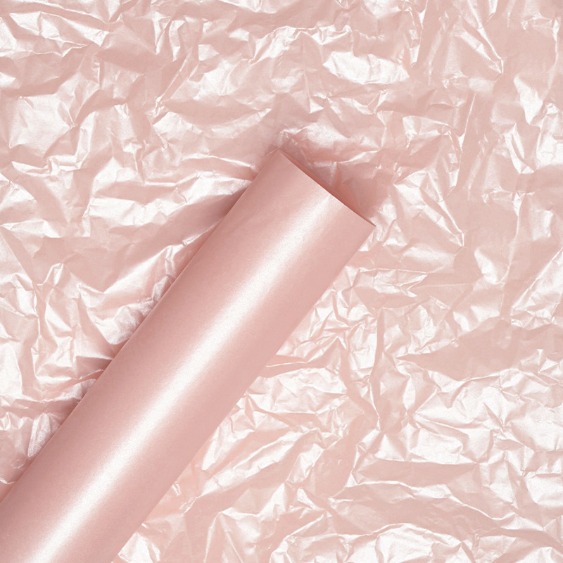 Flor Sombra de cera de luz impermeable de papel de pera Flor de Papel de embalaje de papel de base de forro de ramo de flores material de la tienda de flores suministros