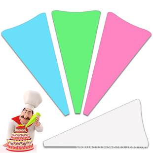 Spot wholesale EVA piping bag 4 color cake DIY cream mouth baking tools set manufacturers supply