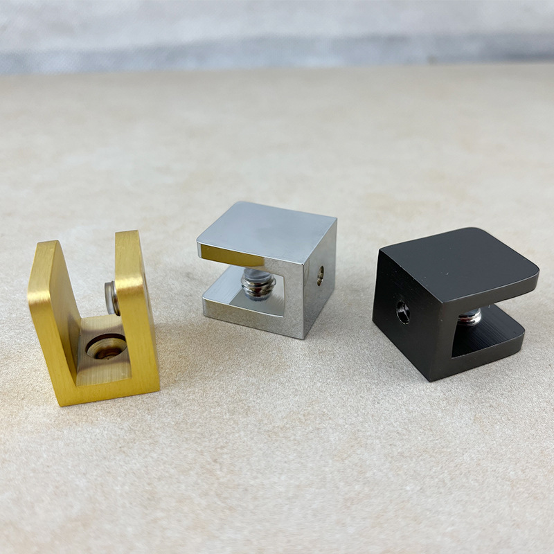 Clip de vidrio clip de cobre puro soporte fijo hebilla soporte accesorios estante clip soporte bar gabinete del vino partición clip