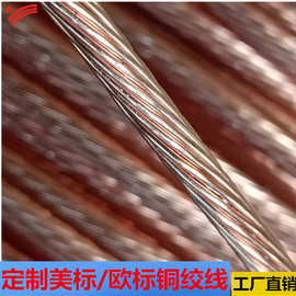 定制欧标美标铜绞线1*6AWG 各种规格上海厂家价格优惠