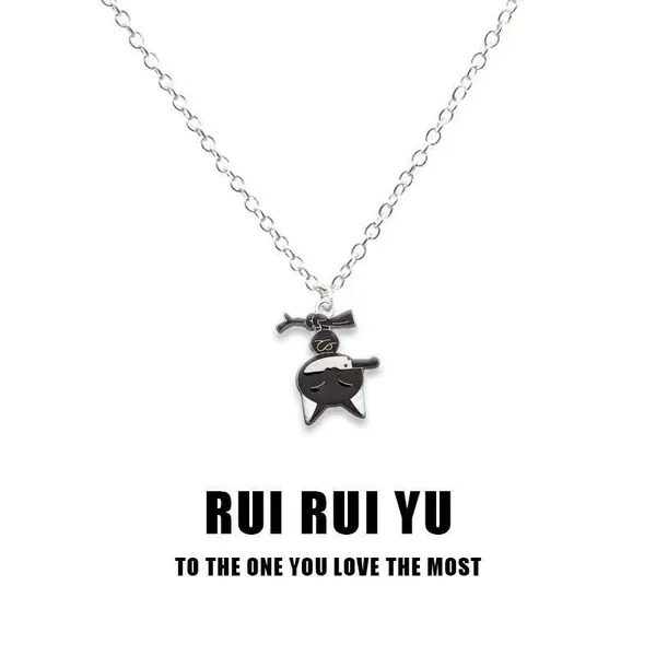 Cat with hanging tree bite knife [normal necklace]