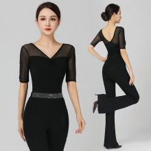 形体服女2025年夏季新款导师走秀礼仪训练服装高端舞蹈练功服套装