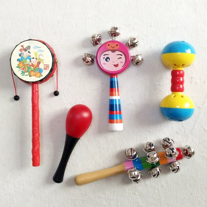 Малый маленький песочный молоток красный шарик ручной погремушки