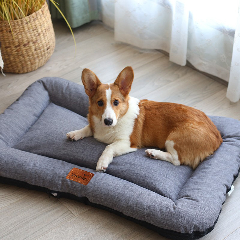 Cross-border Pet Products Corduroy Pet Mat Four Seasons Universal Kennel Easy to Clean Breathable Warm Kennel Pad