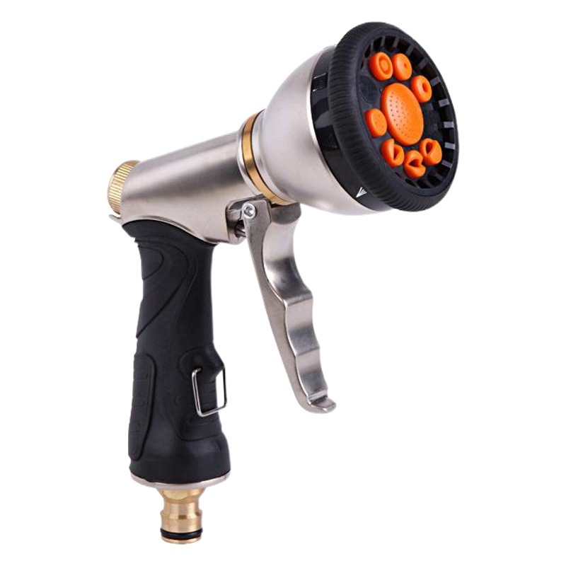 9 función gatillo delantero agua pulverizada galvanoplastia multifuncional pistola de agua de alta presión metal oro lavado de coches pistola de agua transfronteriza venta caliente image 1
