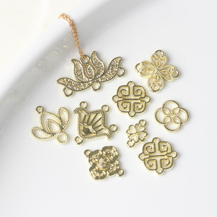 Simple alloy classic multi-hanging connector pendant pendant diy antique handmade necklace jewelry