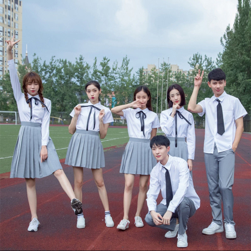 영국 아카데미 스타일 졸업식 교복 세트 고등학교 중학생 합창시 낭송 경쟁 공연 유니폼