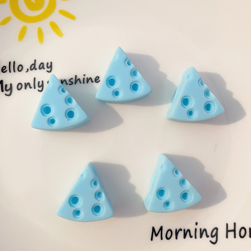 Color creativo queso Queso DIY accesorios de resina crema pegamento horquilla anillo de pelo caja del teléfono