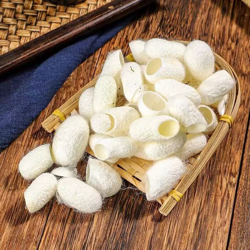 Silkworm Cocoon Shell (Bombyx mori) — Dried TCM Herb, Clean Unsulfured, 500g specifications