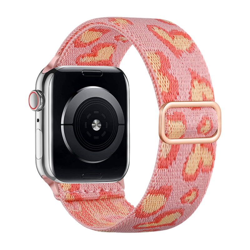 Suitable for Apple Watch S10 Ultra Red Heart Heart Nylon Strap iWatch Watch Strap