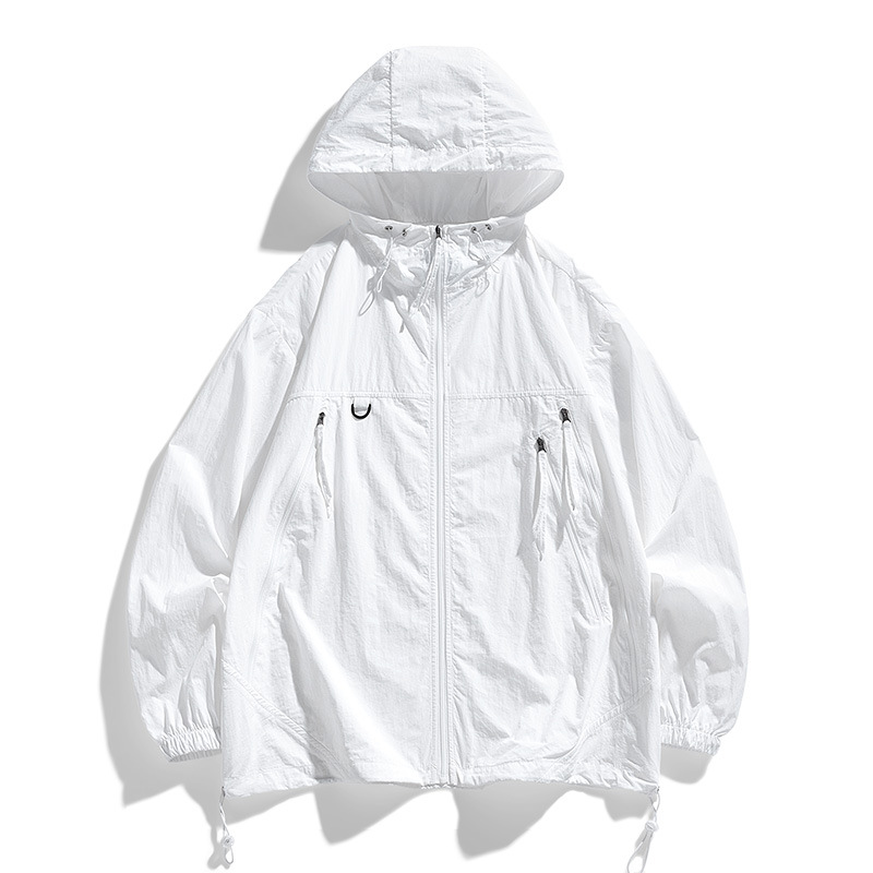 2024 new men's sunscreen clothing spring and summer men's and women's light breathable outdoor fishing clothing men's skin clothing sunscreen clothing