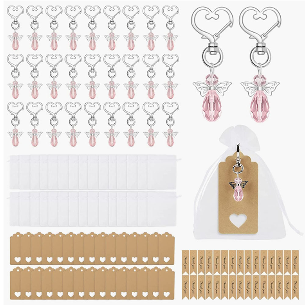 Metal Angel Wings Llavero Maestro de estilo europeo Bautismo Boda Regalo de clase Fiesta de cumpleaños Colgante 2024