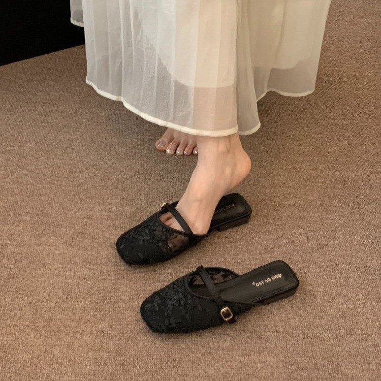 French-style Closed-toe Mules For Women, Summer Outdoor Wear, 2026 New Model, Bohemian Vacation Sty,_vogvips.com