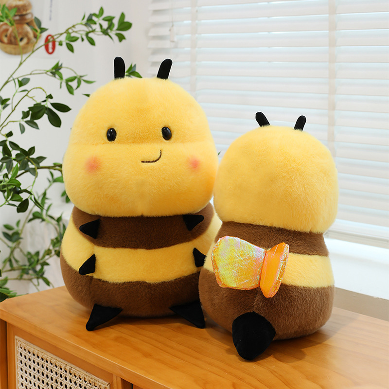 クリエイティブイエロービーぬいぐるみ人形漫画人形子供の誕生日プレゼントかわいいスロー卸売|undefined