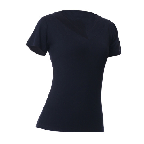 Delicate Modal Cotton Spring and Summer Dance Wear for Women Adult Square Dance Performance Top with V-Neck High Cost-Performance