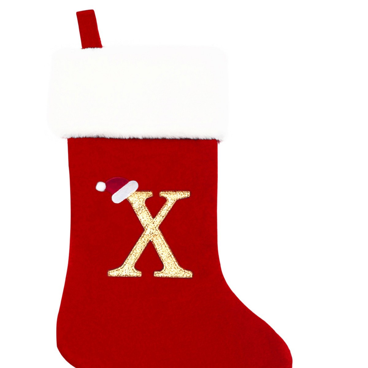 Nuevo calcetín de Navidad de letras nuevas ventas calcetines de Navidad decoración del árbol de Navidad colgante calcetines de letras de Navidad decoración bolsas de regalo de Navidad