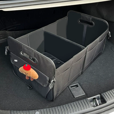 Car storage bag/box – Capacity Storage Basket Multi-Function - croissant-upgraded-material-oxford-cloth-multifunctional-storage-box-black
