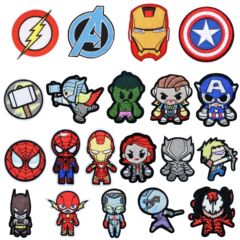 雅繡電腦繡花標亞馬遜卡通動漫徽章服裝輔料熨燙補丁貼刺繡布貼