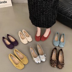 瓢鞋女平底单鞋2025新款夏季玛丽珍芭蕾舞奶奶鞋温柔晚晚鞋豆豆鞋