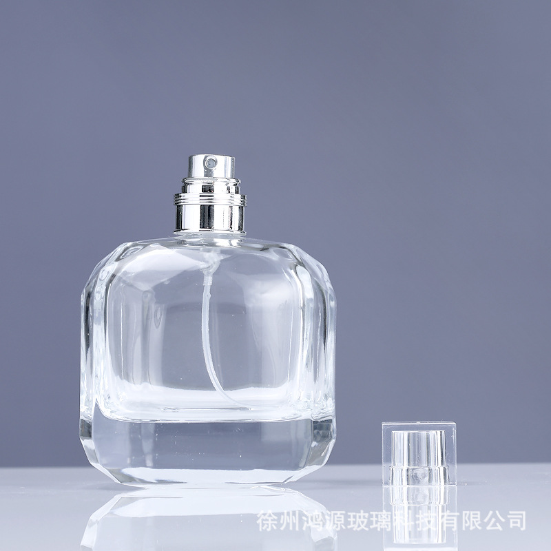 Subbotella de perfume 30/50/100ml botella de tarjeta cosmética botella de perfume de vidrio transparente botella de perfume botella desnuda