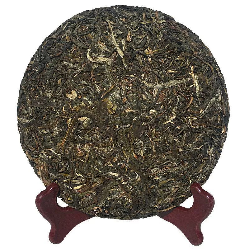 Улунский чай пуэр, сырой чай, чаюшная лепешка, весенний чай, 2008 год, 357 грамм, оптом