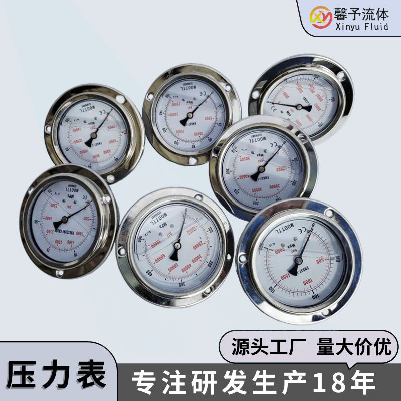 径向MOOTTL超高压表面250MPa耐震压力表内外螺纹品质厂家批发