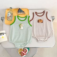 Summer New Boys and Girls Baby Outwear Onesie Cotton Triangle Han Style Potty Suit